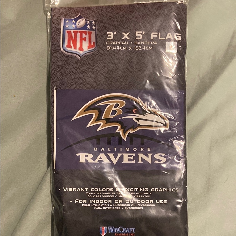 Wincraft Baltimore Ravens NFL Flag - Black and Purple